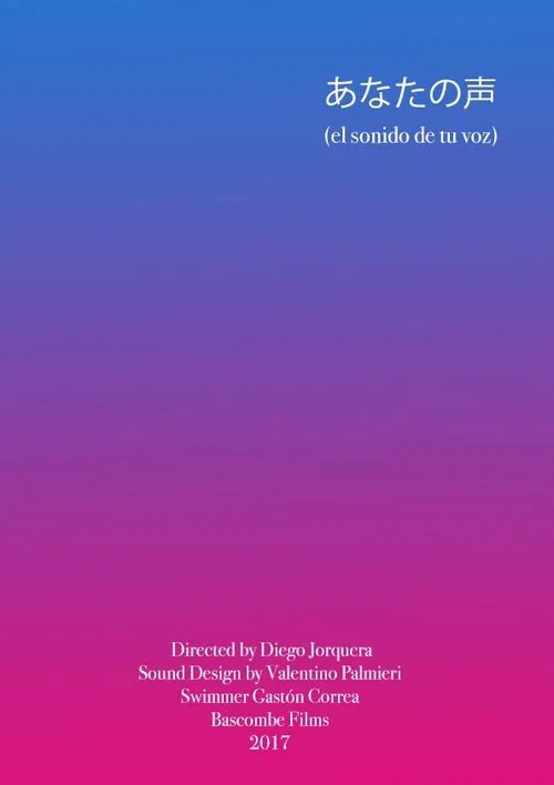 The sound of your voice poster