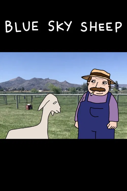 Blue Sky Sheep poster