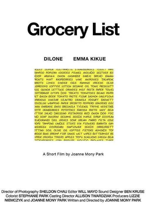 Grocery List poster