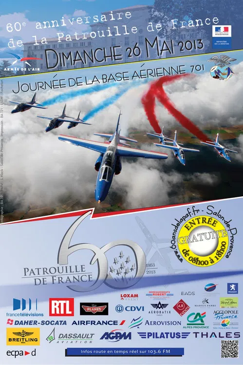 60 ans de la Patrouille de France - Le show aérien poster
