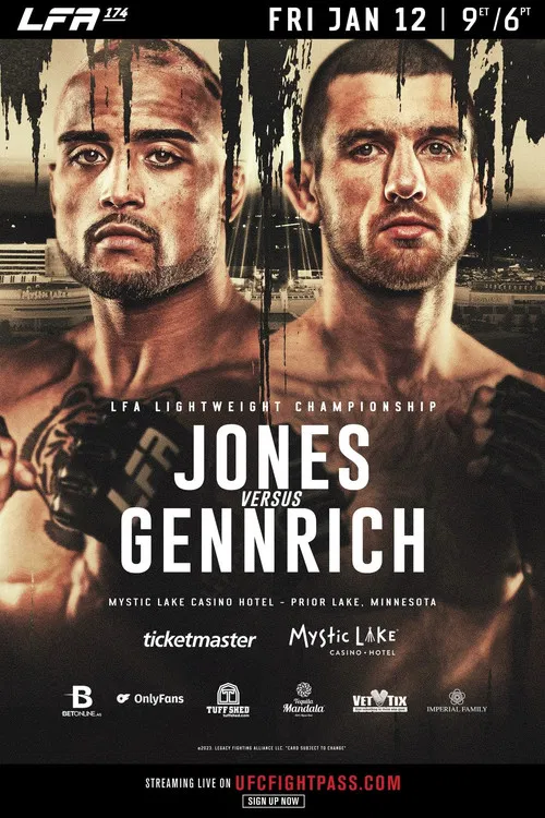 LFA 174: Jones vs. Gennrich poster