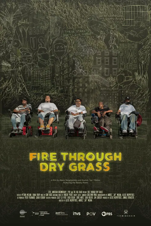 Fire Through Dry Grass poster