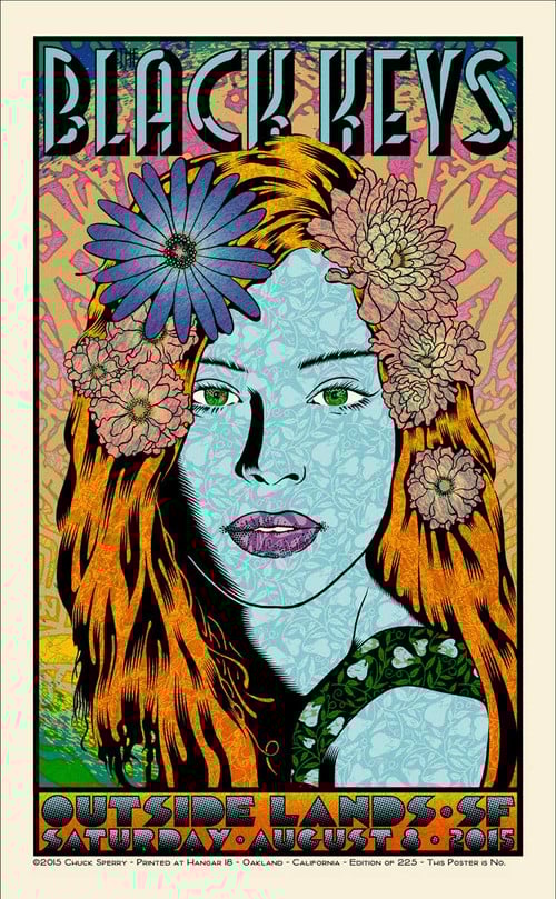 The Black Keys: Live at Outside Lands Music Festival 2015 poster