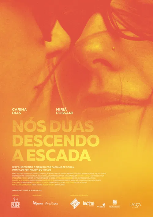 Two Girls Descending the Stairs poster