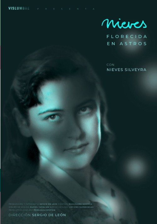 Nieves florecida en astros poster