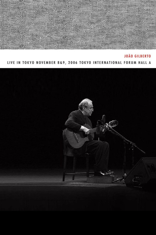 João Gilberto – Live in Tokyo november 8 & 9, 2006 Tokyo International Forum Hall A poster
