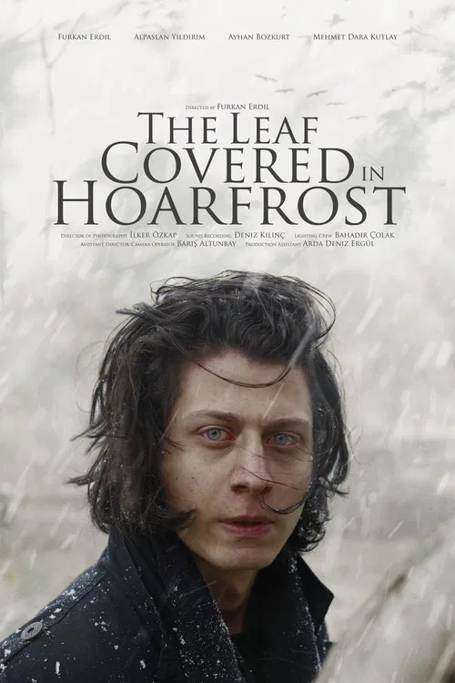 The Leaf Covered in Hoarfrost poster