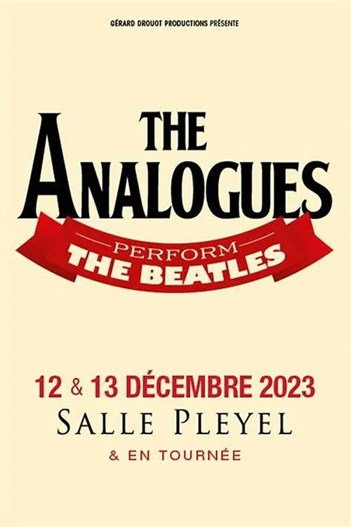 Hommage to the Beatles The Analogues at Paris' Salle Pleyel poster