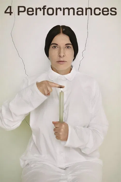 4 Performances by Marina Abramovic 1975-1976 poster