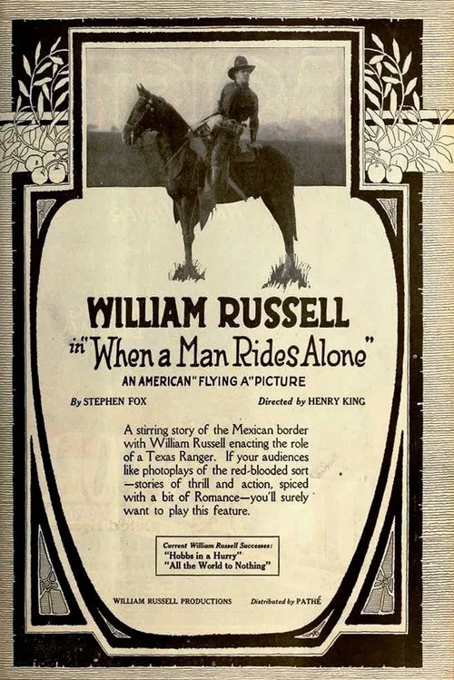 When a Man Rides Alone poster