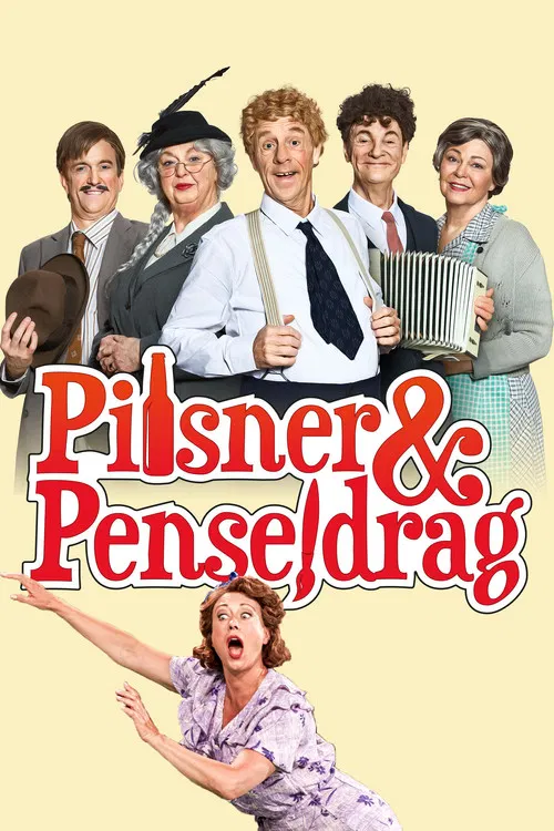 Pilsner & penseldrag poster