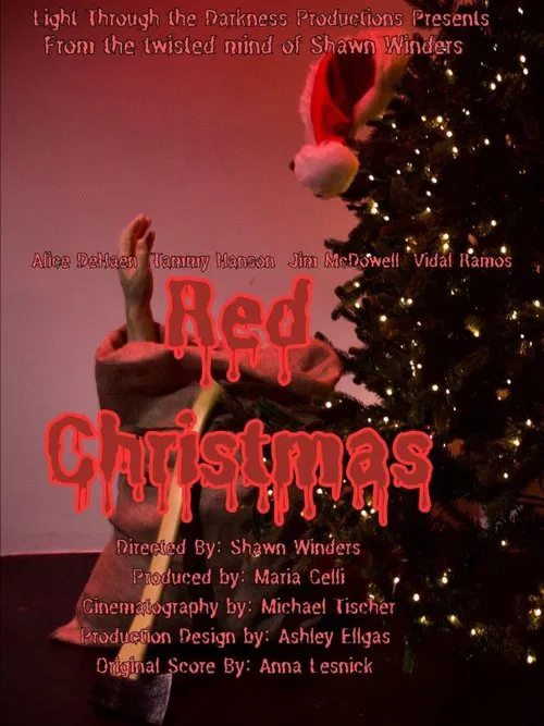Red Christmas poster