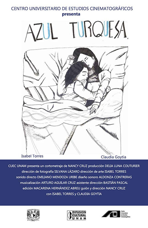 Azul turquesa poster