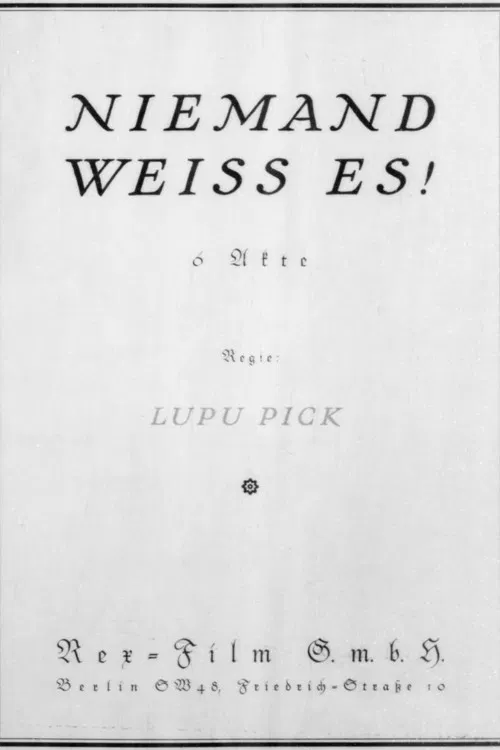 Niemand weiß es poster