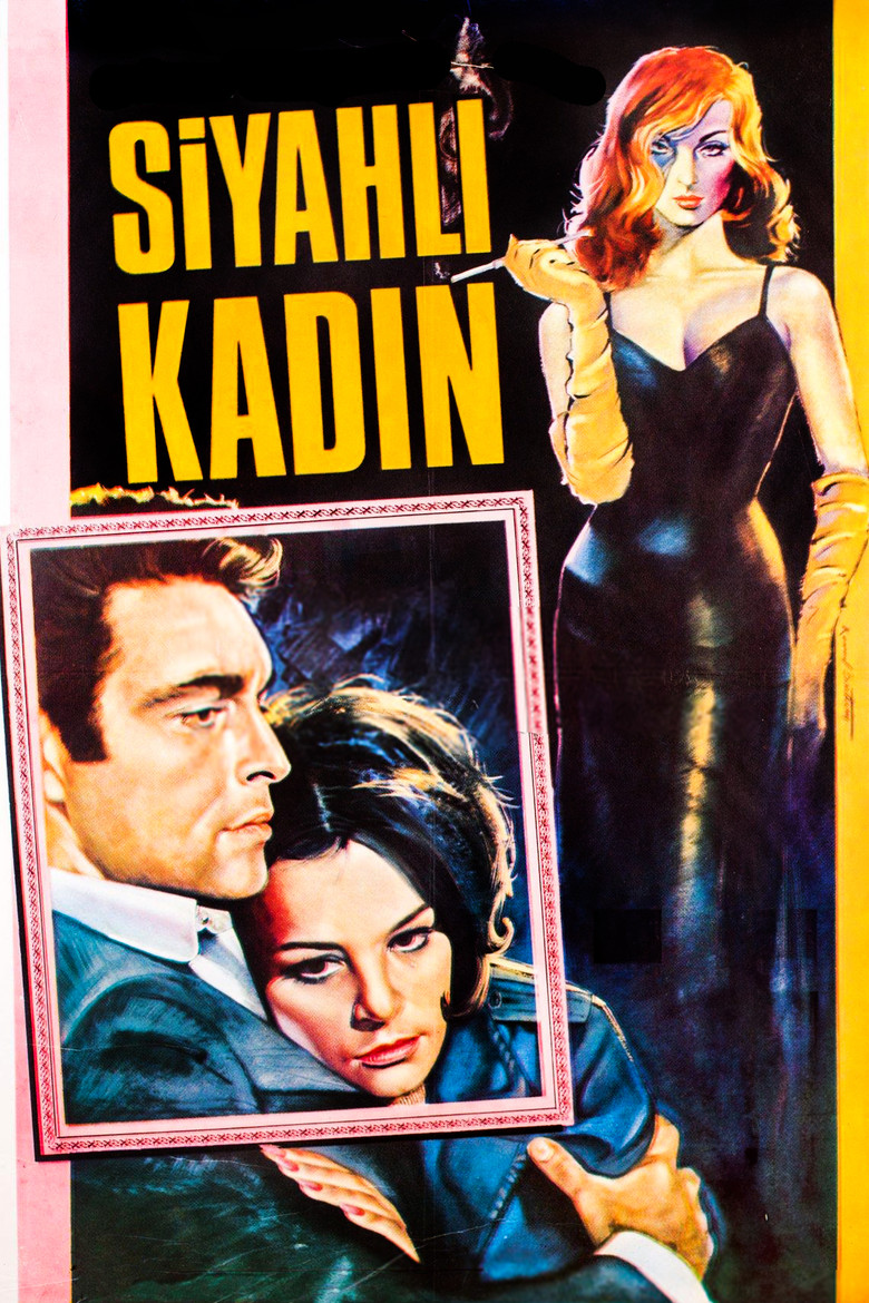 Siyahlı Kadın poster background