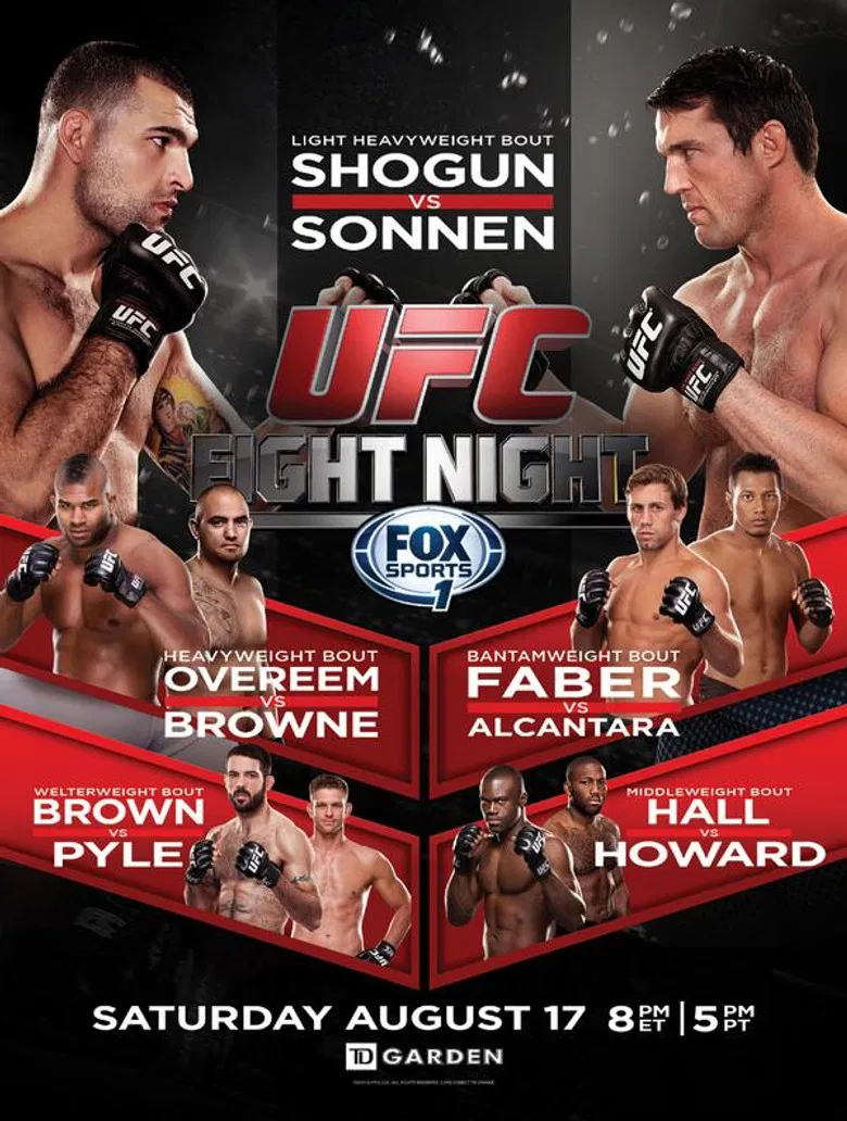 UFC Fight Night 26: Shogun vs. Sonnen poster background