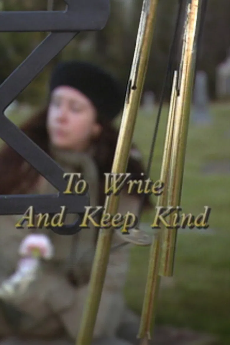 To Write and Keep Kind poster background