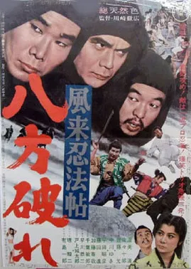 風来忍法帖　八方破れ poster background