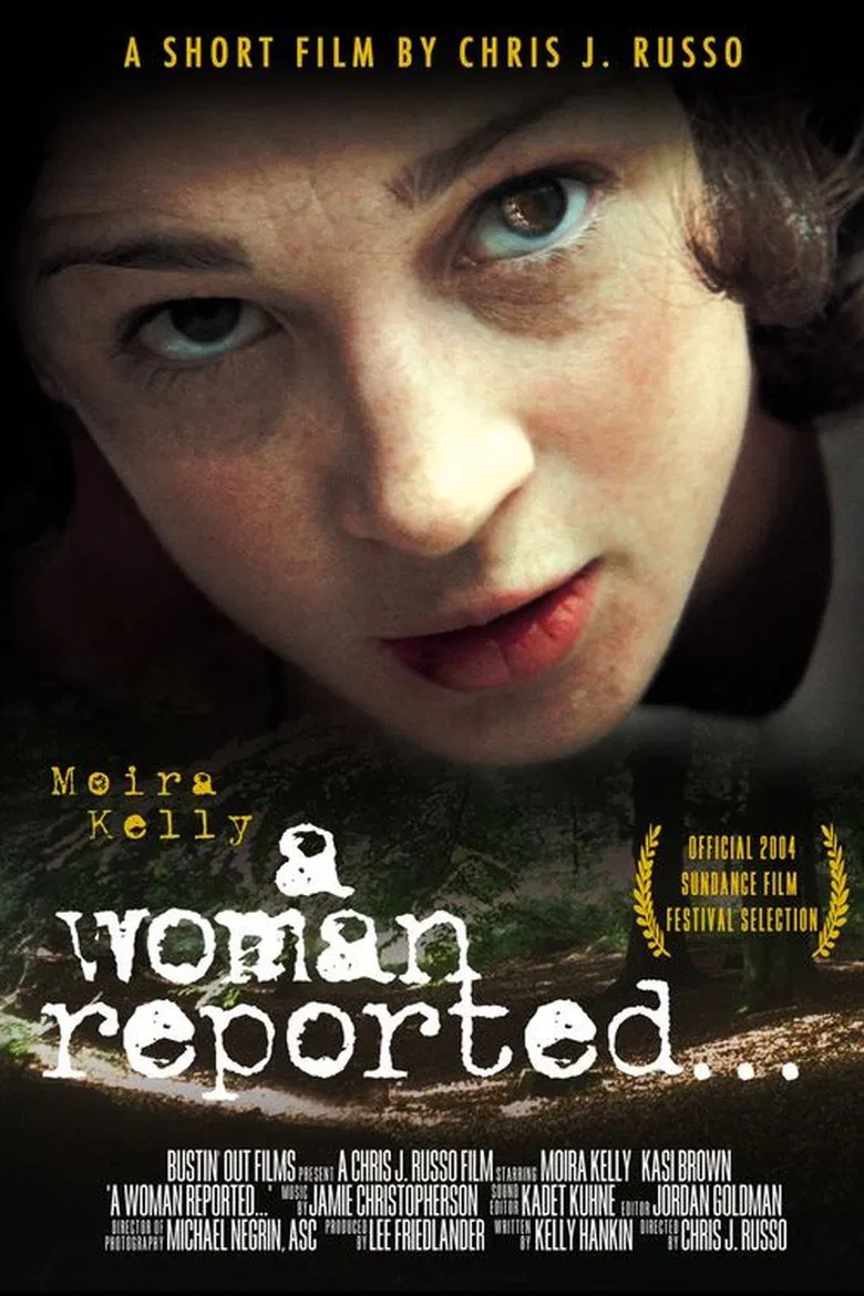A Woman Reported poster background