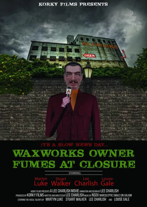 Waxworks Owner Fumes at Closure poster background