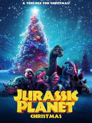 Jurassic Planet Christmas poster background