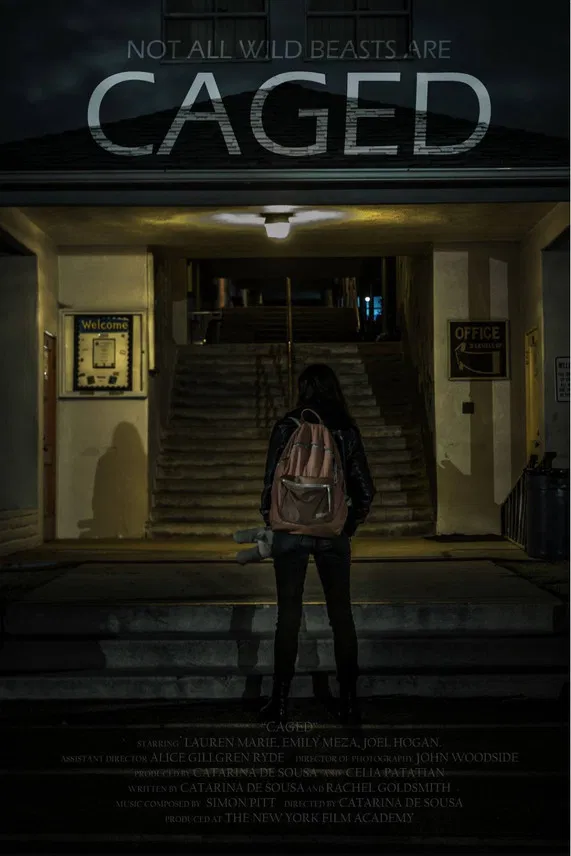 Caged poster background