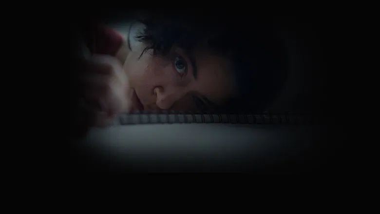 A creepy shadowy figure or entity in the woods