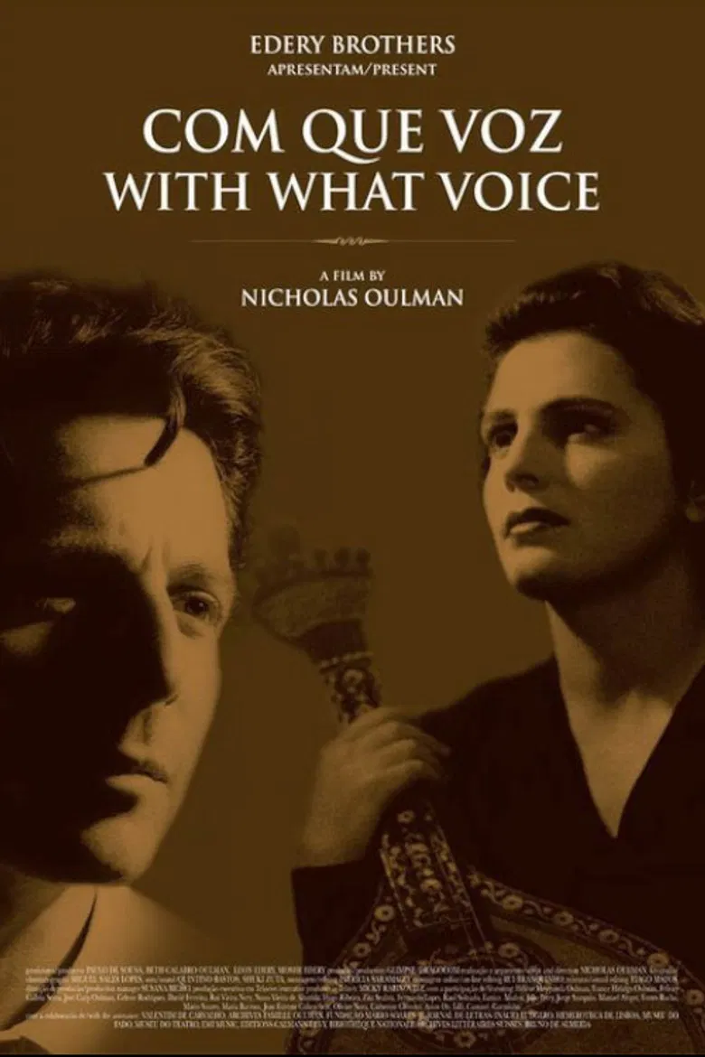 Com Que Voz poster background