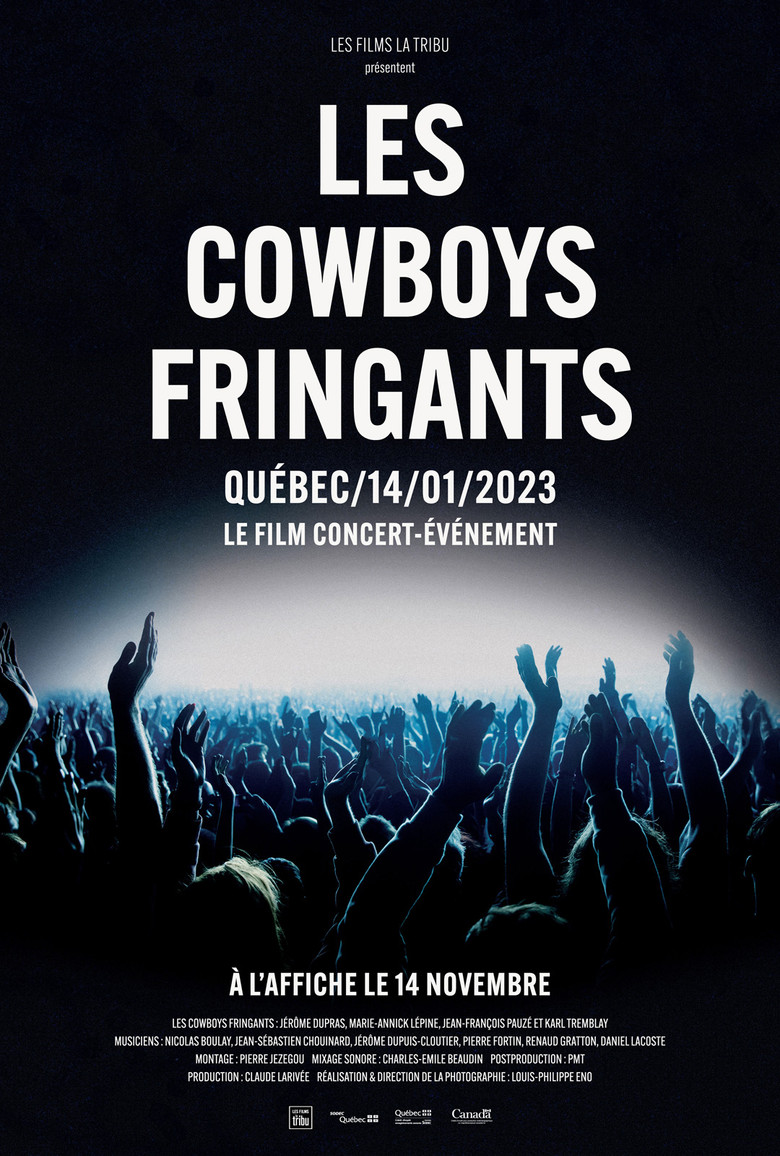 Les Cowboys Fringants - Québec 2023 poster background