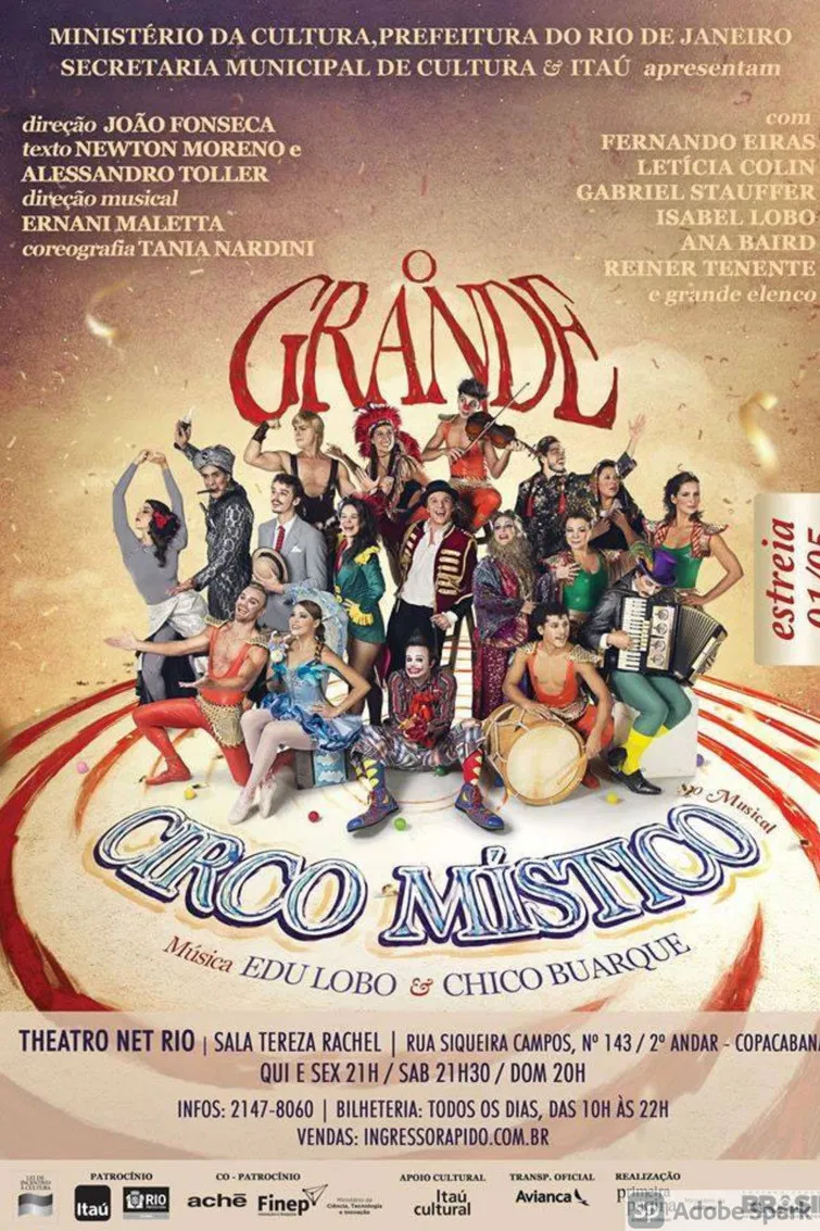 O Grande Circo Místico poster background