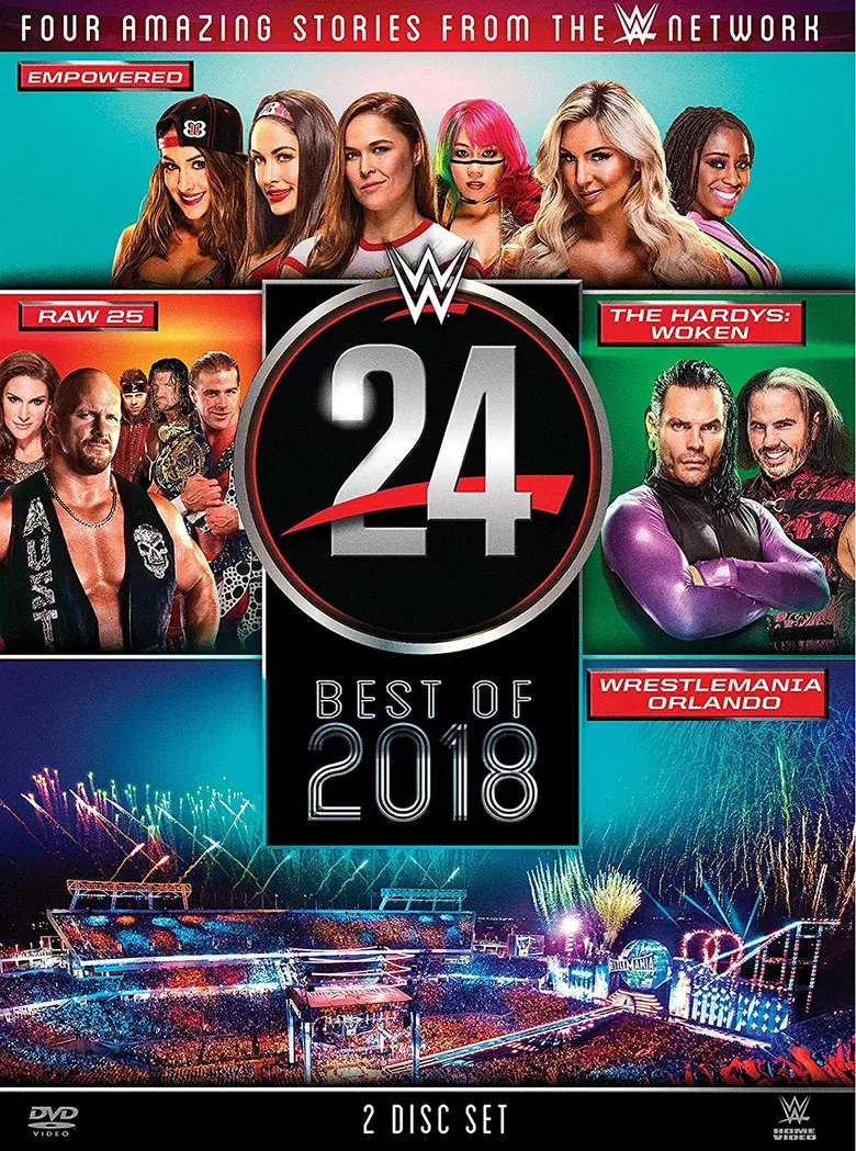 WWE 24: The Best of 2018 poster background