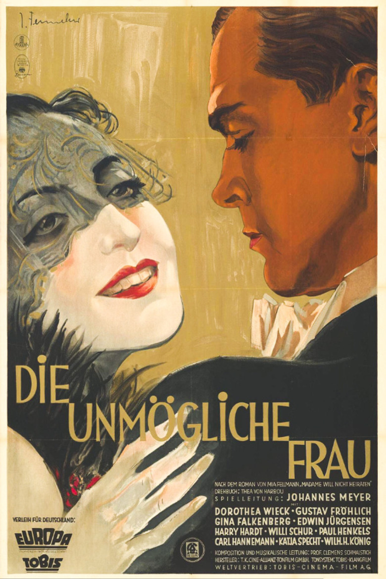 Die unmögliche Frau poster background