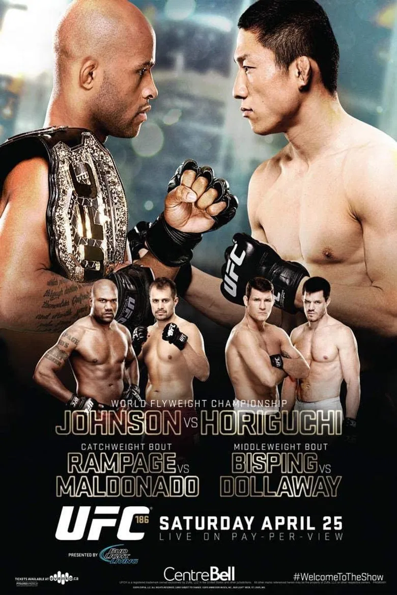 UFC 186: Johnson vs. Horiguchi poster background