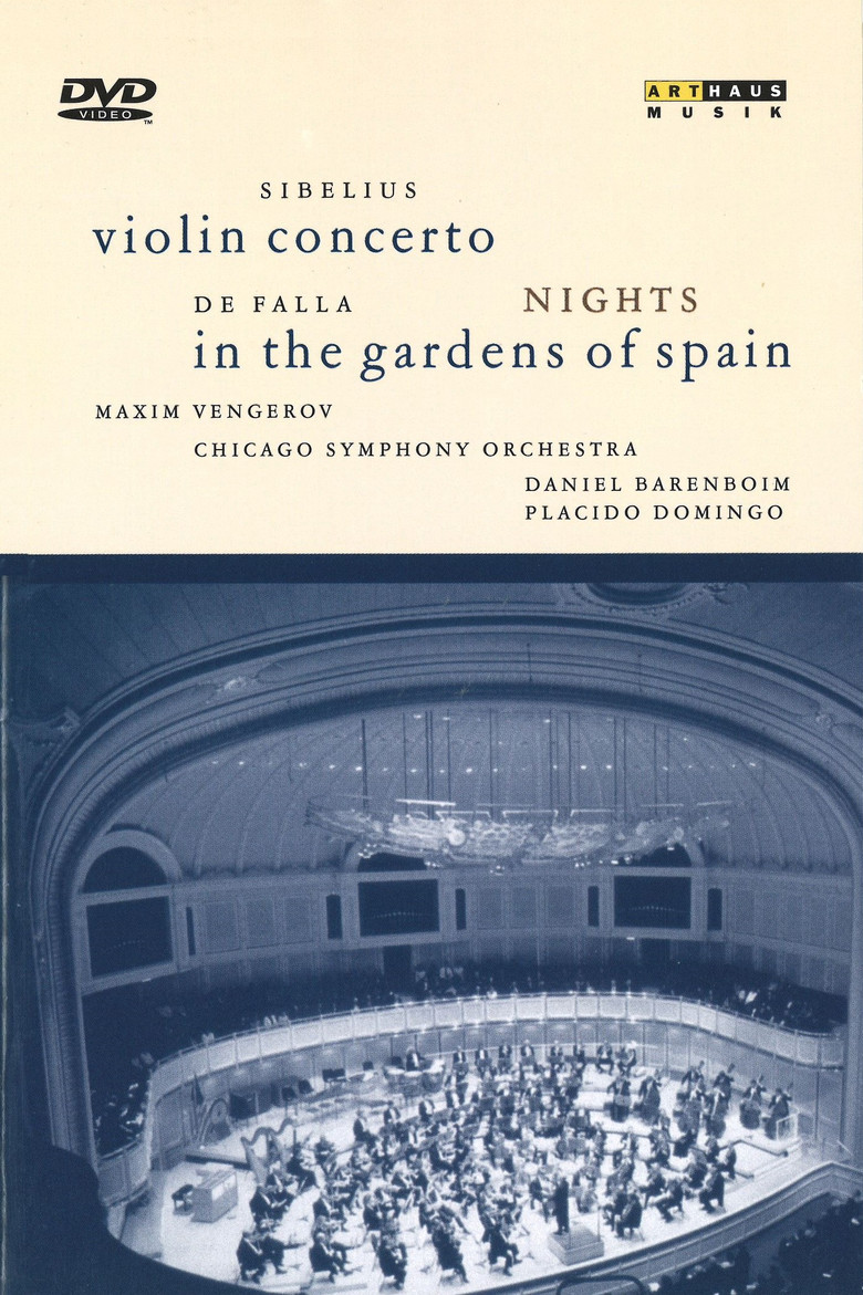 Sibelius - Violin Concerto / De Falla - Nights in the Gardens of Spain poster background