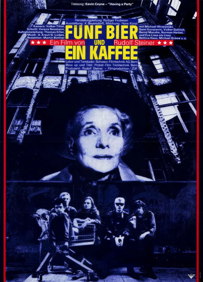 Fünf Bier und ein Kaffee poster background