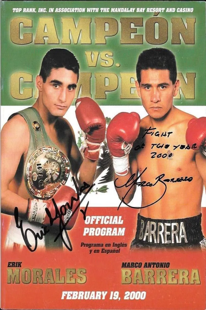 Marco Antonio Barrera vs. Erik Morales I poster background