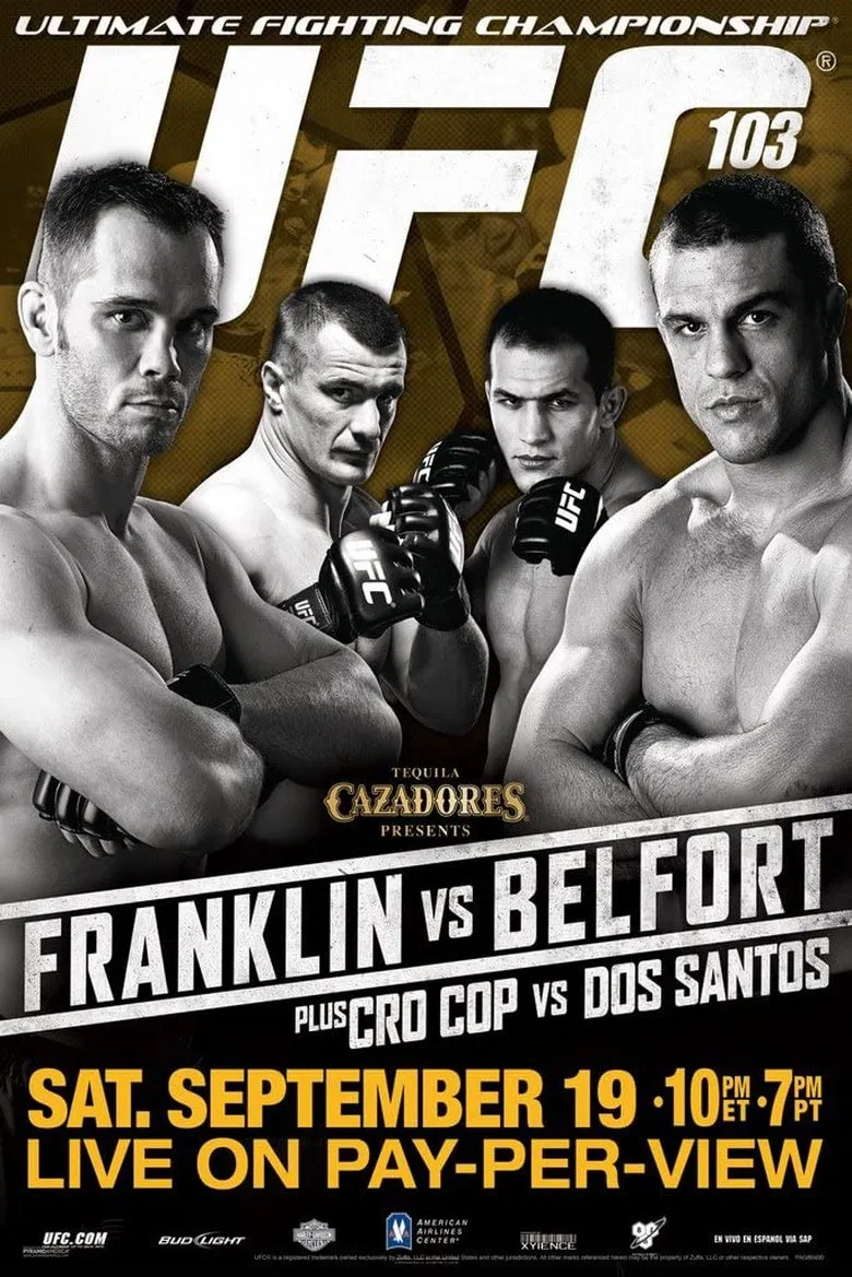 UFC 103: Franklin vs. Belfort poster background