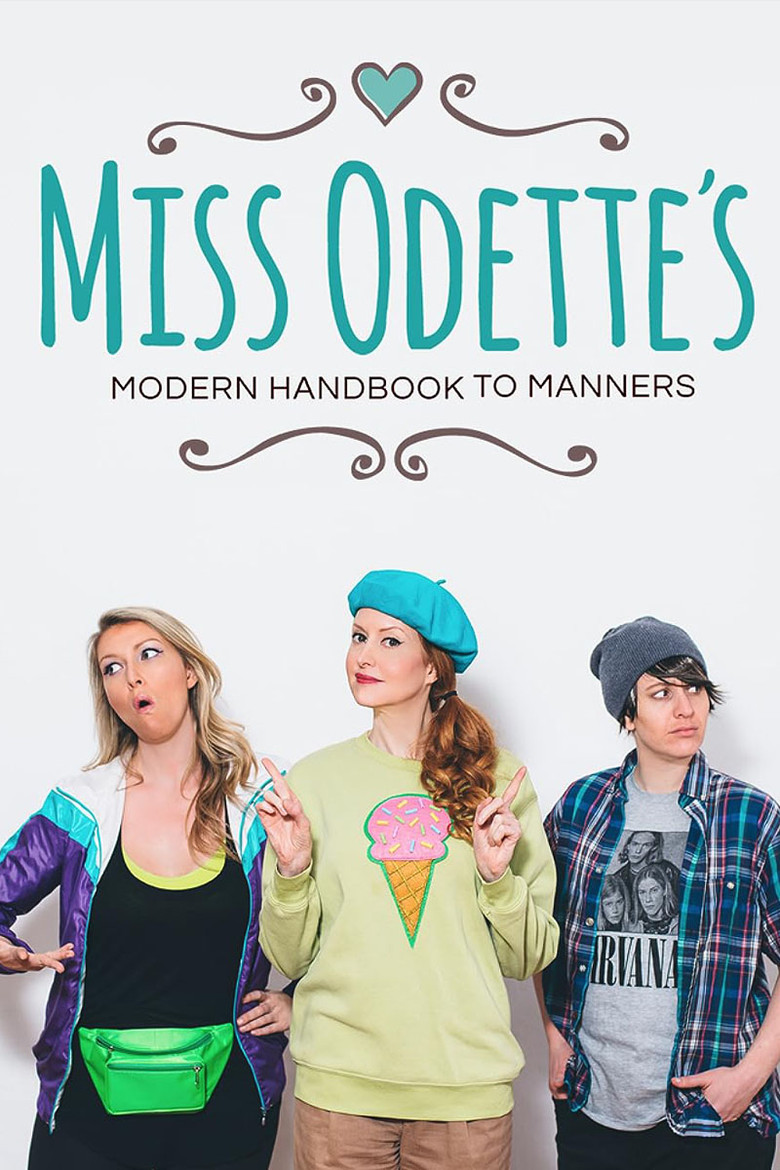 Miss Odette's Modern Handbook to Manners poster background