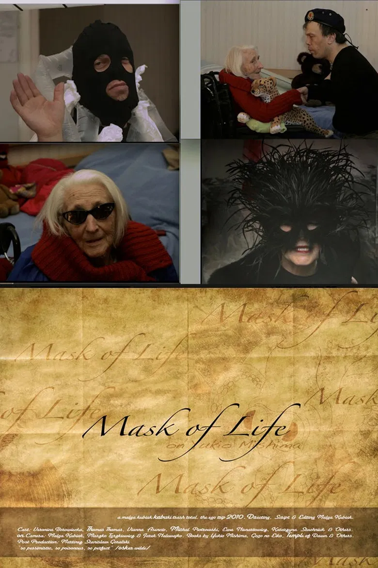 Mask of Life on Yukio Mishima poster background