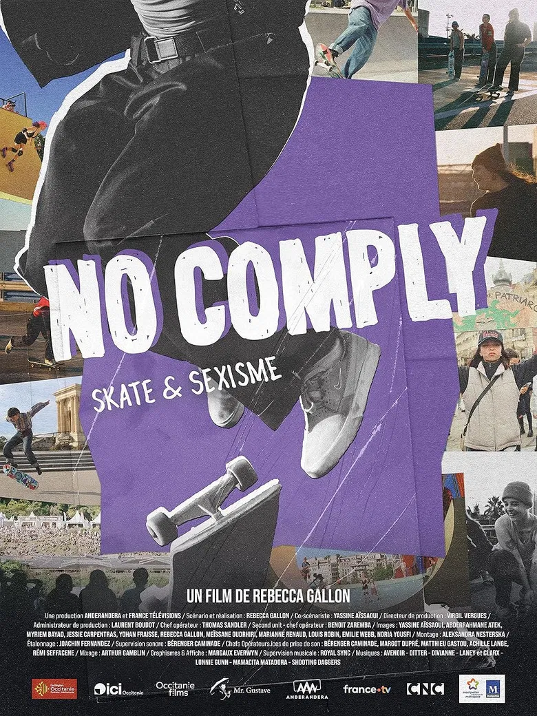 No comply - Skate & Sexism poster background
