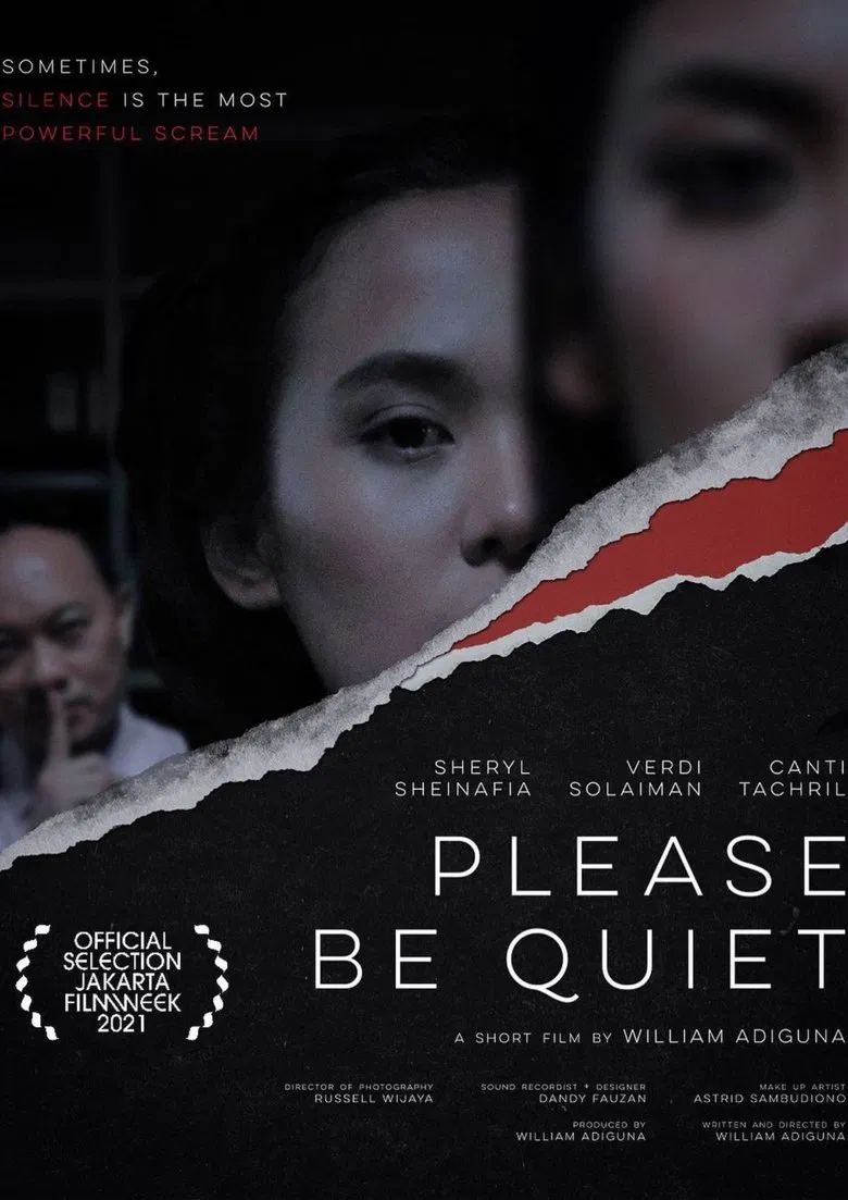 Please Be Quiet poster background