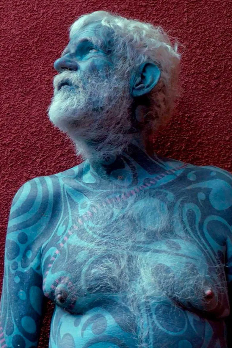 Out of the Blue poster background