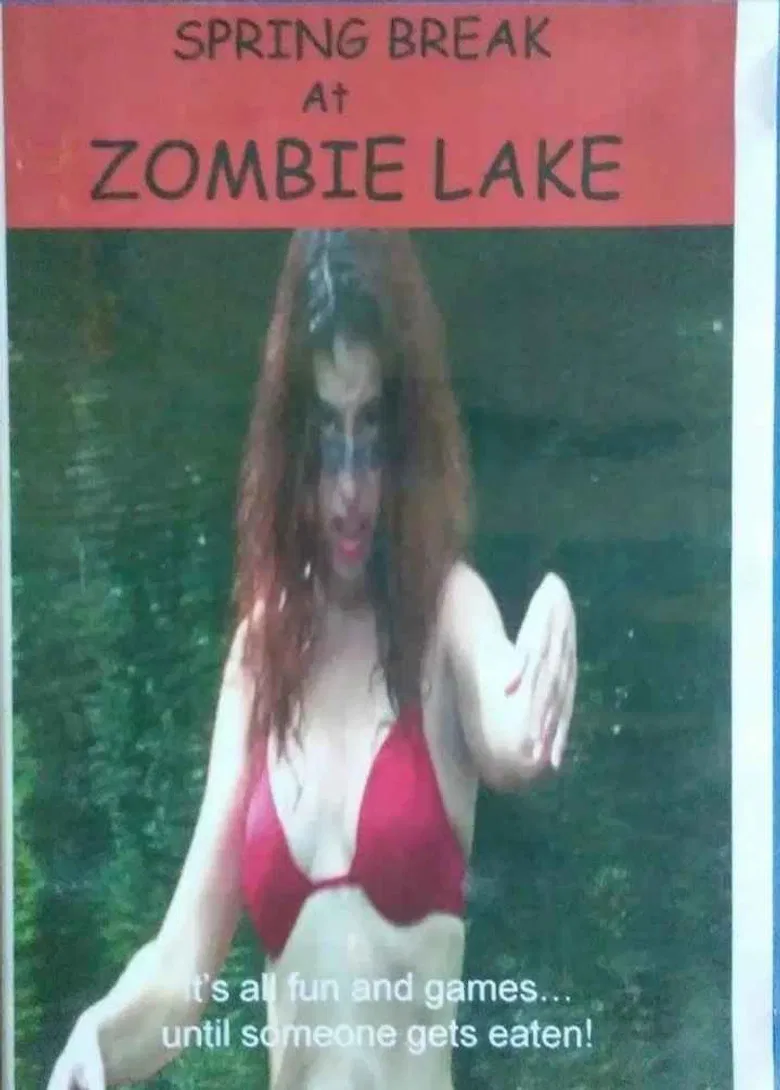 Spring Break at Zombie Lake poster background