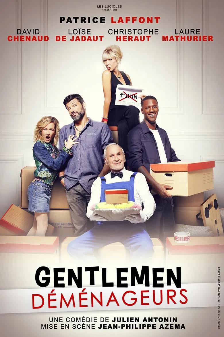 Gentlemen déménageurs poster background