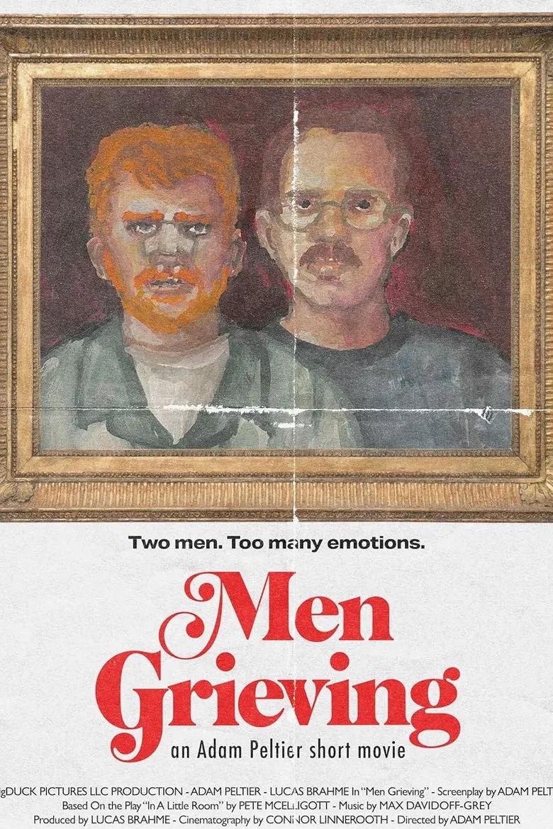 Men Grieving poster background