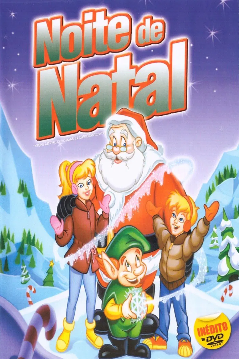 Christmas in Cartoontown poster background