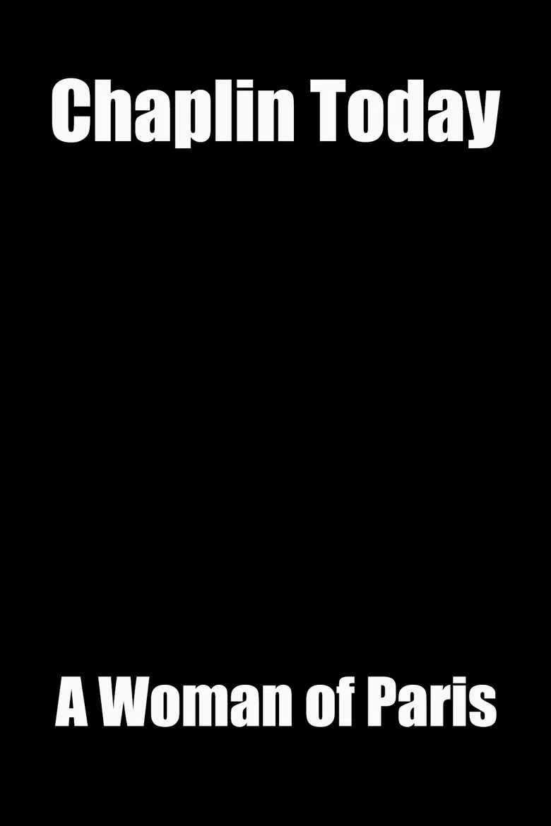 Chaplin Today: A Woman of Paris poster background