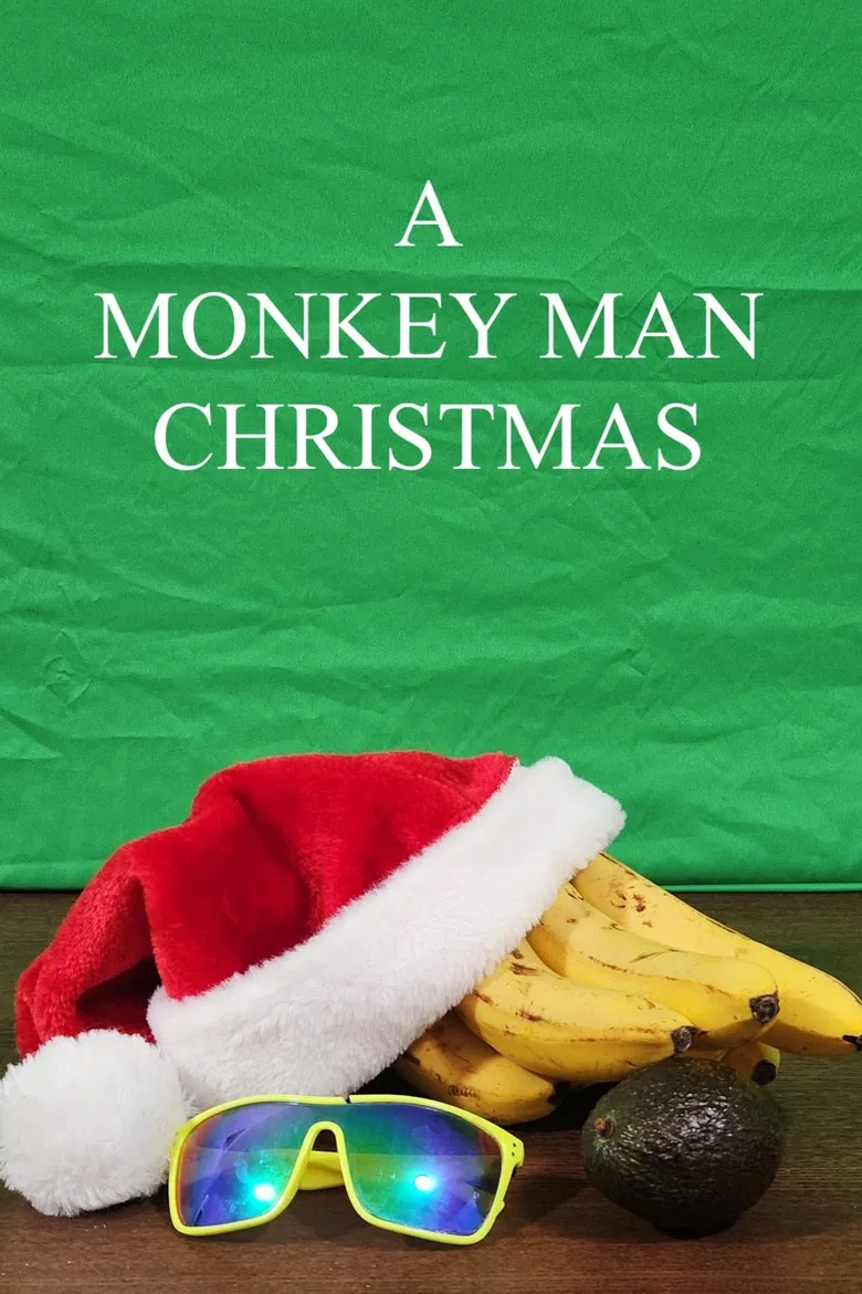 A Monkey Man Christmas poster background