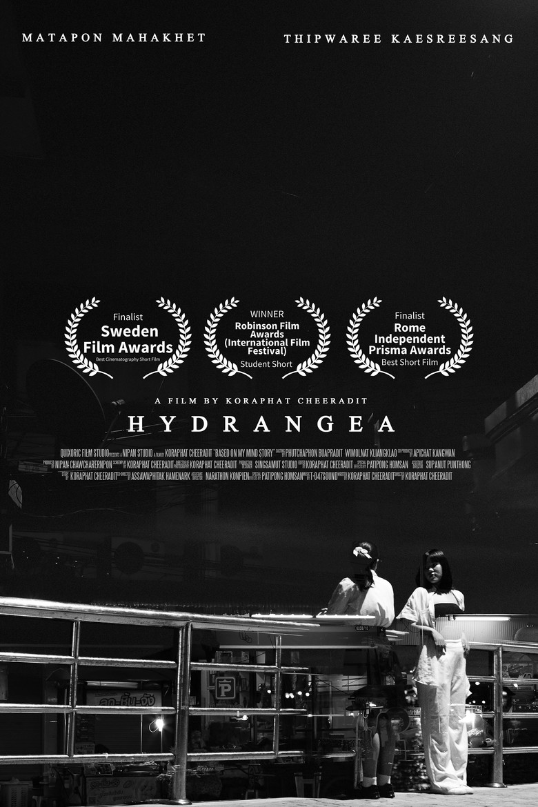 Hydrangea poster background