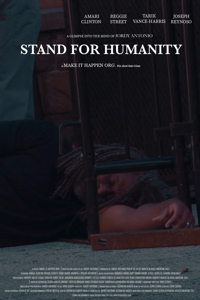 Stand for Humanity [a PSA about Hate Crime] poster background